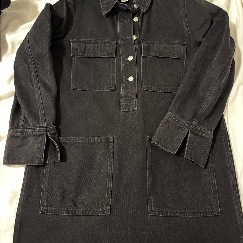 Madewell Charcoal Denim Dress